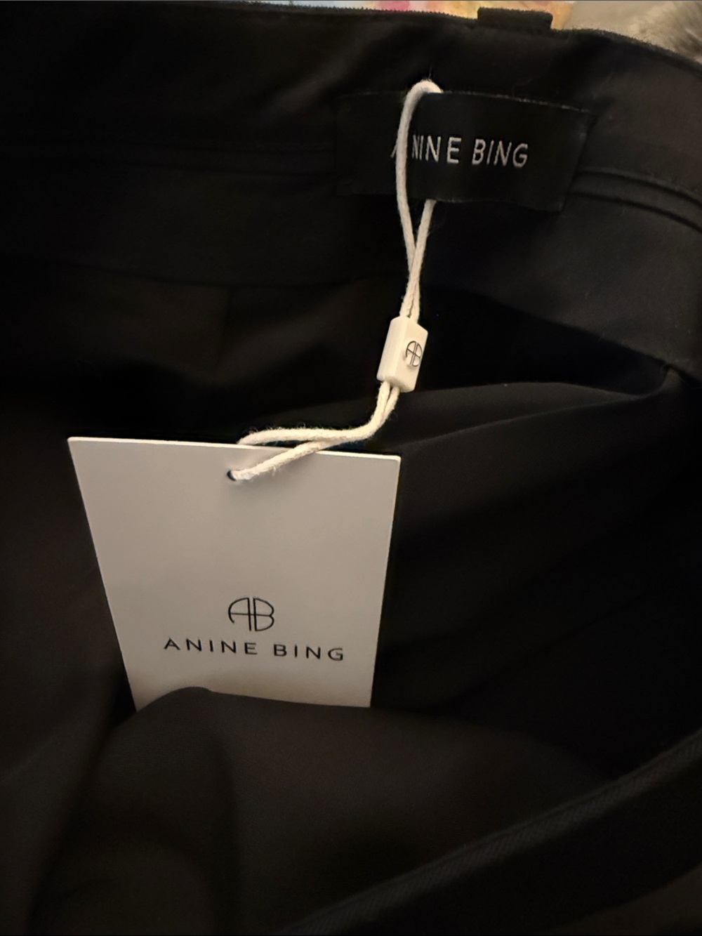Anine Bing Louisa Tailored Trouser in Black - Picture 6 of 7